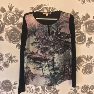 Watercolor Forest Top
